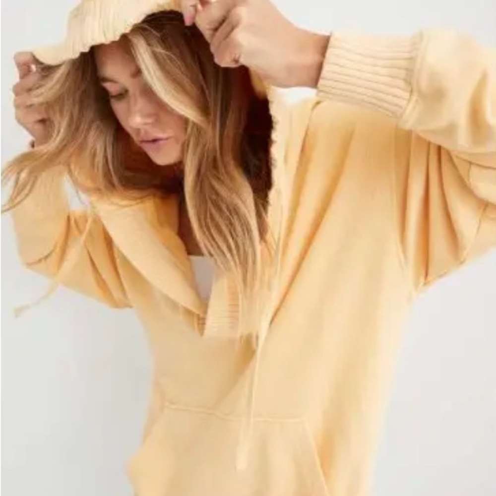 Aerie Down to Earth Henley Hoodie